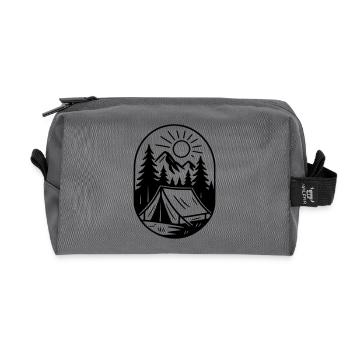 Survival - bivouac - Recycled Toiletry Zip Bag - anthracite - Front
