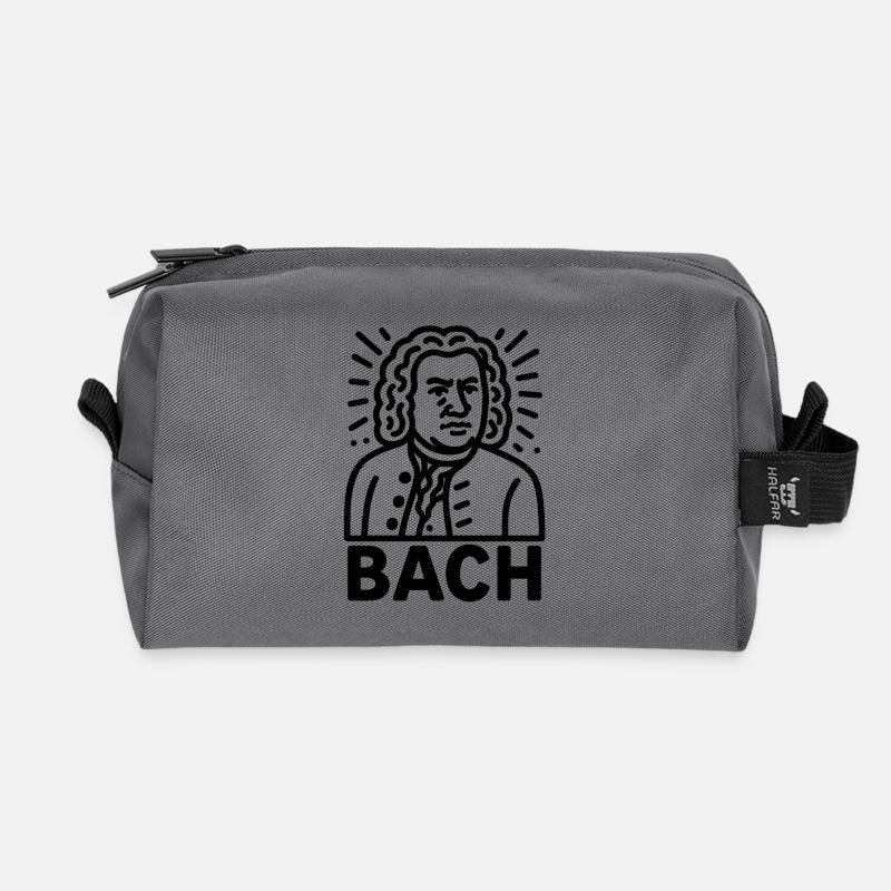 Johann Sebastian Bach - Recycelte Kulturtasche - Anthrazit