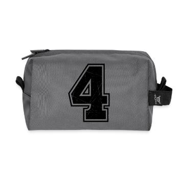 Quatre - Trousse de toilette en tissu recyclé - anthracite - Devant