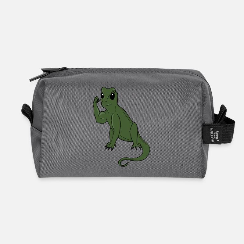 Green Lizard Flex - Recycelte Kulturtasche - Anthrazit