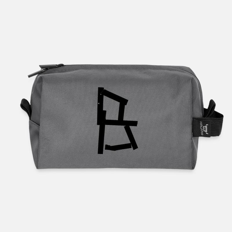 Urban letter - Recycelte Kulturtasche - Anthrazit
