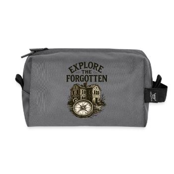 Urbex - Urban Exploration - Urban Explorer - Recycled Toiletry Zip Bag - anthracite - Front