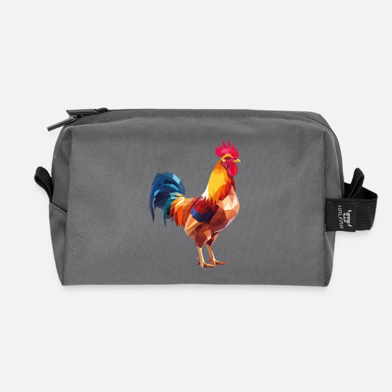 Hahnp2 - Recycled Toiletry Zip Bag - anthracite