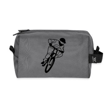 Biker - Recycelte Kulturtasche - Anthrazit - Vorne