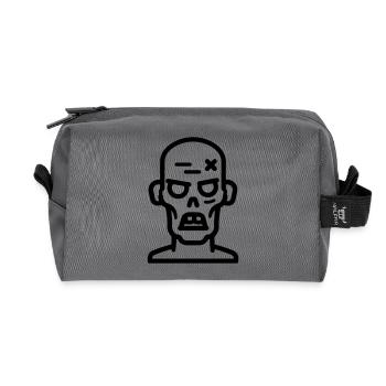 zombie - Recycled Toiletry Zip Bag - anthracite - Front