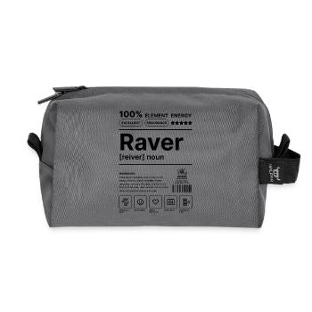 Raver Lifestyle - Recycled Toiletry Zip Bag - anthracite - Front
