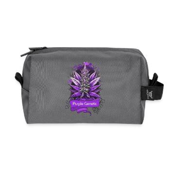 Génétique Pourpre - Trousse de toilette en tissu recyclé - anthracite - Devant