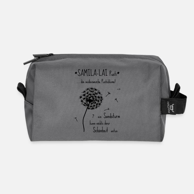 SAMILA-LAI Pusti - Das Original by heavenlygoods - Recycelte Kulturtasche - Anthrazit
