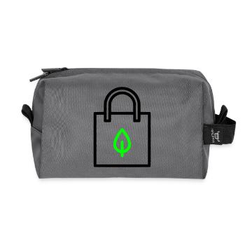 Cloth Bag Bag Sheet - Recycled Toiletry Zip Bag - anthracite - Front