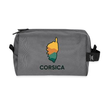 Corsica Bella - Recycelte Kulturtasche - Anthrazit - Vorne