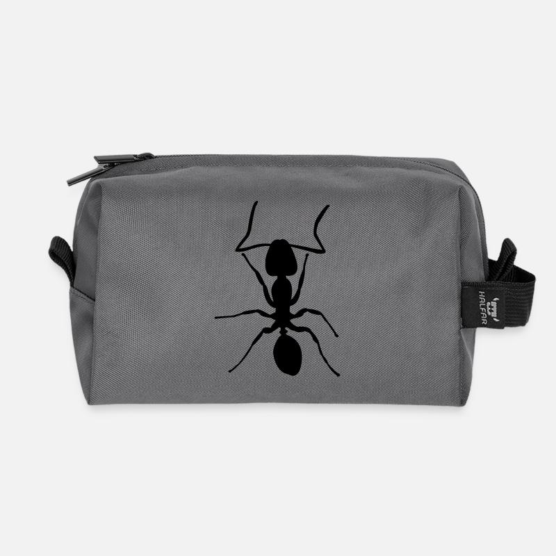 ant - Recycelte Kulturtasche - Anthrazit
