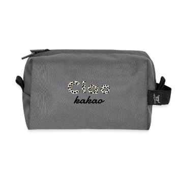 Ciao Cocoa Shirt – Drôle de Dicton avec Imprimé Lion - Trousse de toilette en tissu recyclé - anthracite - Devant