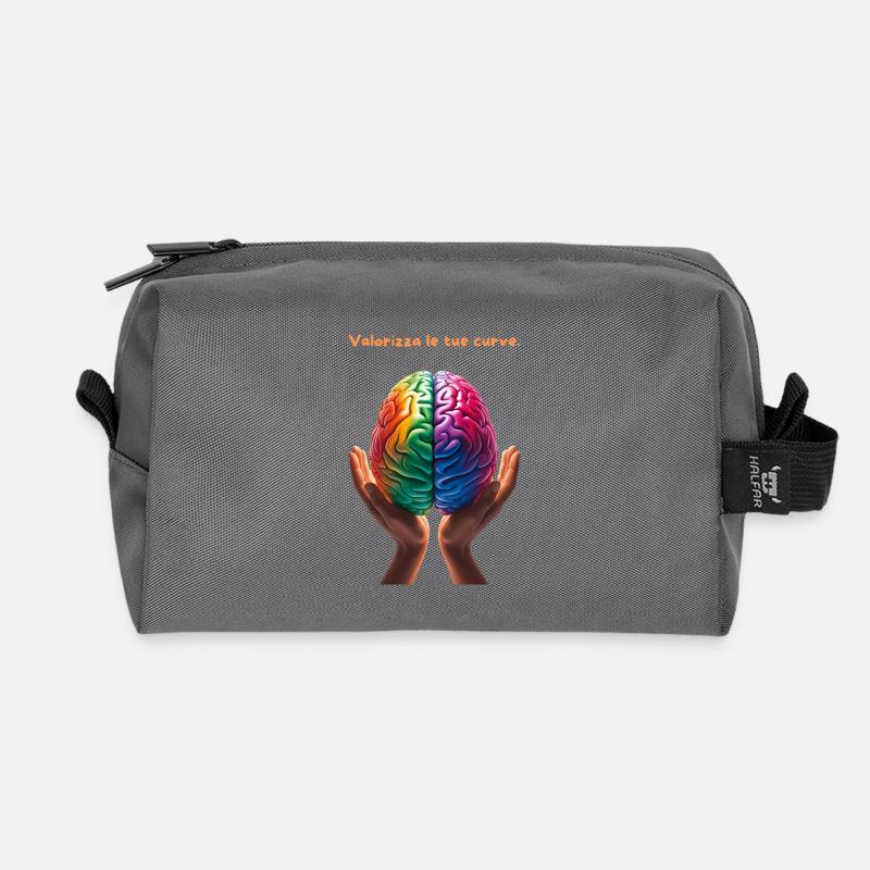 Betonen Sie Ihre Kurven. 🧠 - Recycelte Kulturtasche - Anthrazit