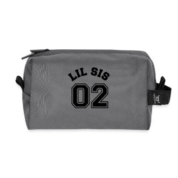 Lil Sis 02 - Little Sister - Trousse de toilette en tissu recyclé - anthracite - Devant