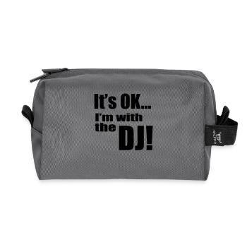 DJ - Recycelte Kulturtasche - Anthrazit - Vorne