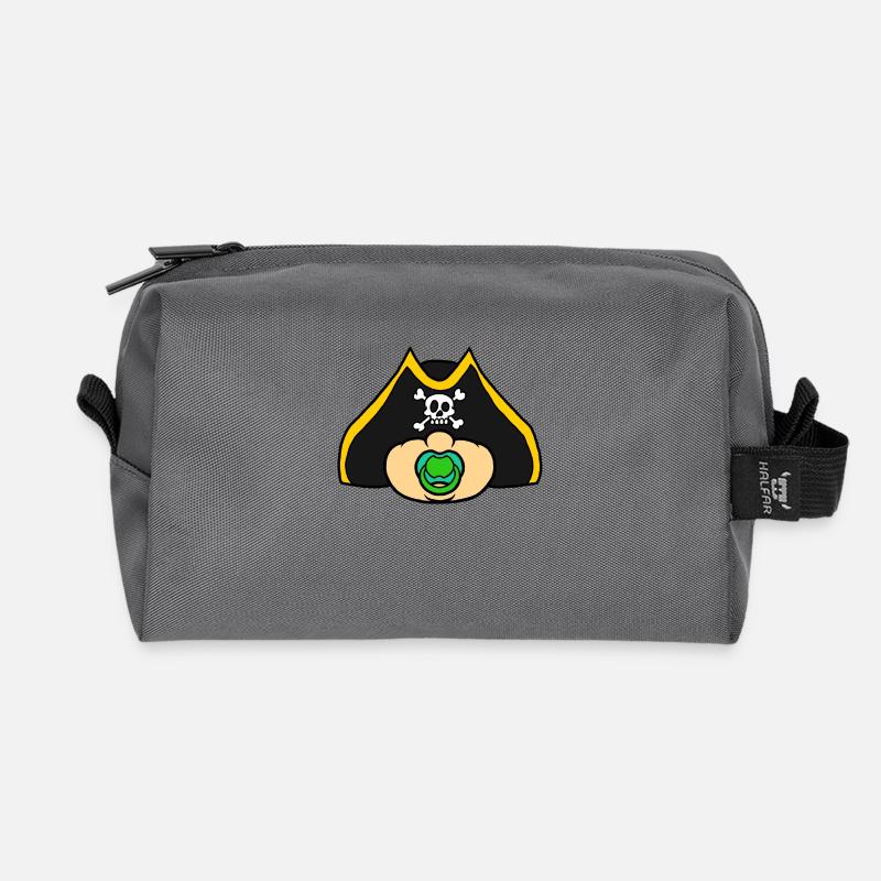 Pirate - Recycled Toiletry Zip Bag - anthracite