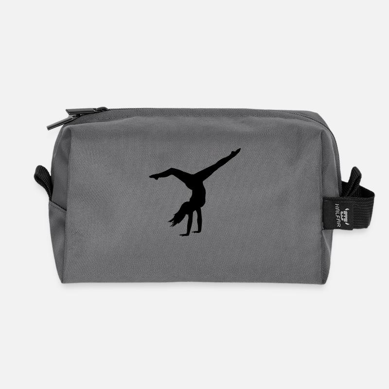 Turnen Handstand - Recycelte Kulturtasche - Anthrazit