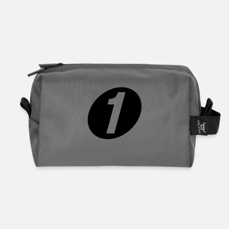 Nummer eins - Recycelte Kulturtasche - Anthrazit