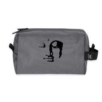 buddha face - Recycelte Kulturtasche - Anthrazit - Vorne