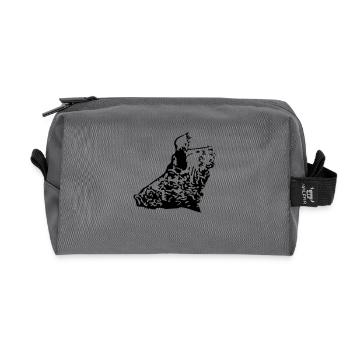 Wild Boar - Recycled Toiletry Zip Bag - anthracite - Front