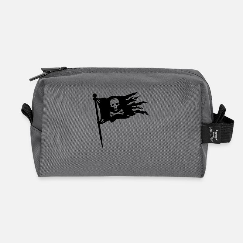 Piraten Flagge - Recycelte Kulturtasche - Anthrazit