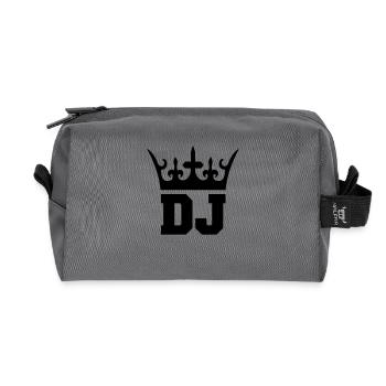 dj_king_001 - Trousse de toilette en tissu recyclé - anthracite - Devant