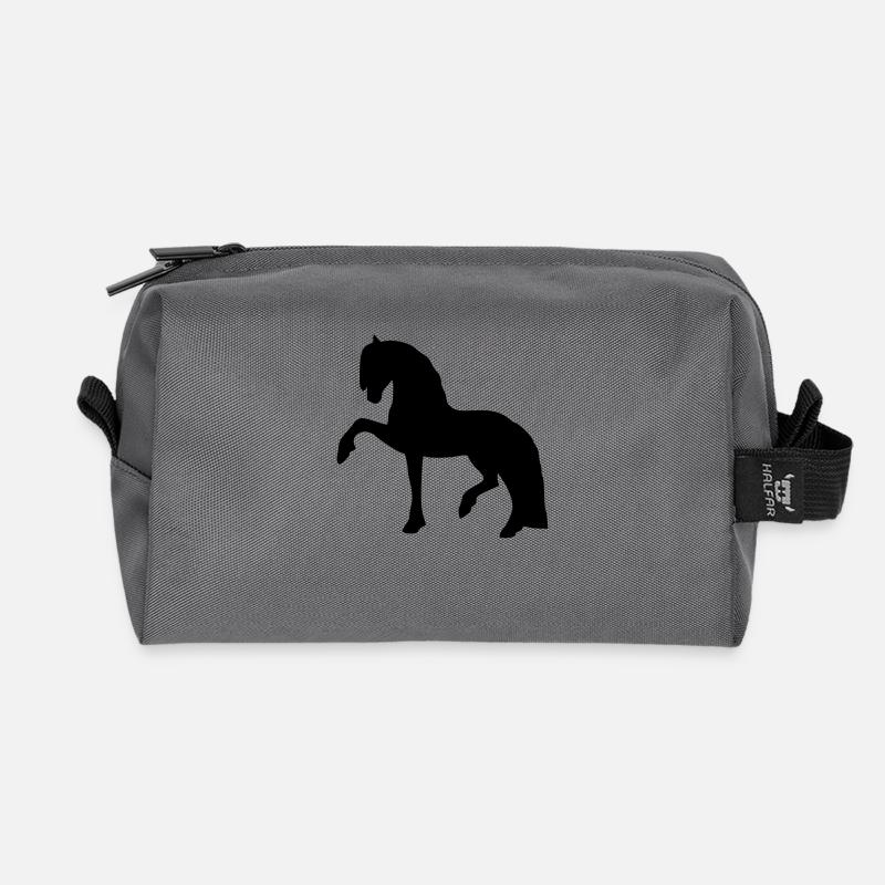Spanish step - Recycled Toiletry Zip Bag - anthracite