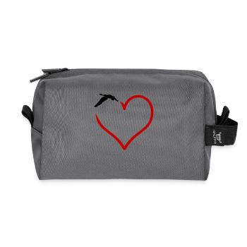 Diving - Recycled Toiletry Zip Bag - anthracite - Front