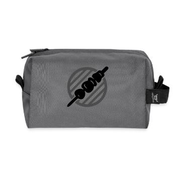 Grillades de kebab - Trousse de toilette en tissu recyclé - anthracite - Devant