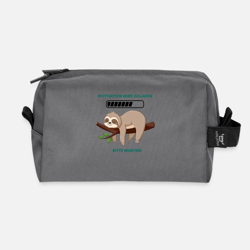Faultier - Recycelte Kulturtasche - Anthrazit