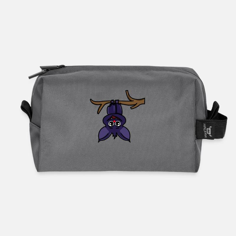 Fledermaus - Recycelte Kulturtasche - Anthrazit