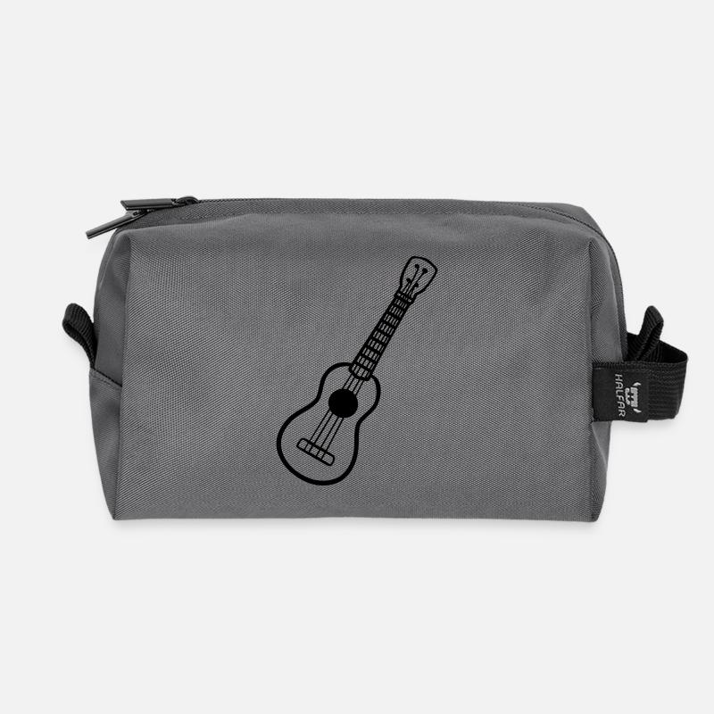 Ukulele - Recycelte Kulturtasche - Anthrazit