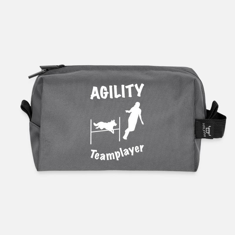 Agility Hürde Border - Recycelte Kulturtasche - Anthrazit
