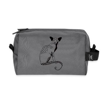 CAKE - Recycled Toiletry Zip Bag - anthracite - Front