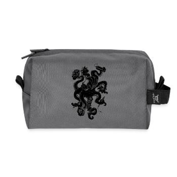 The Octopus All-rounder - Recycled Toiletry Zip Bag - anthracite - Front
