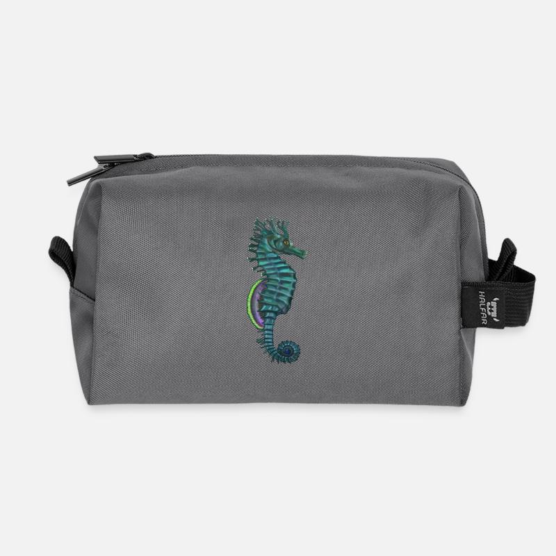 Hippocampus - Recycelte Kulturtasche - Anthrazit