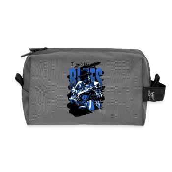 Got the blues - Trousse de toilette en tissu recyclé - anthracite - Devant