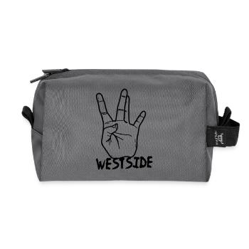 westcoast_3 - Recycelte Kulturtasche - Anthrazit - Vorne