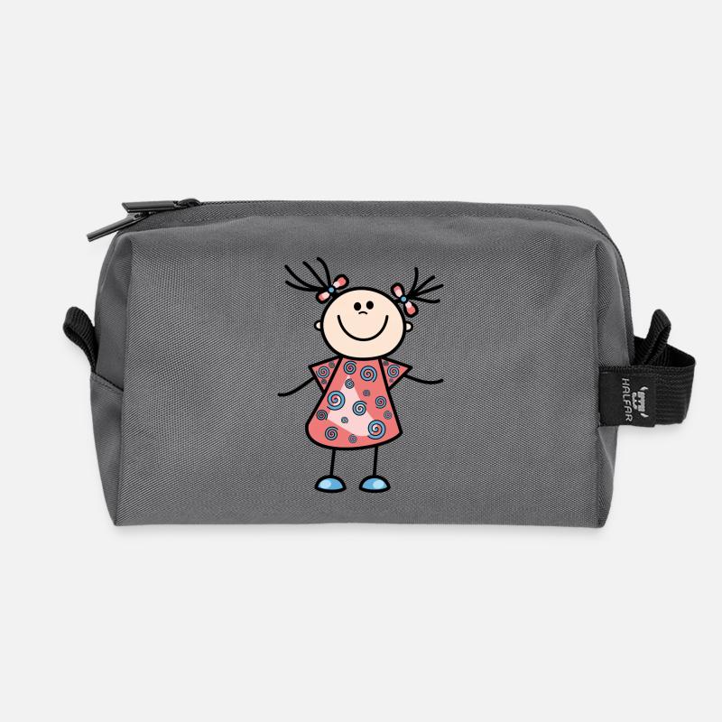 Geschenk - Recycelte Kulturtasche - Anthrazit