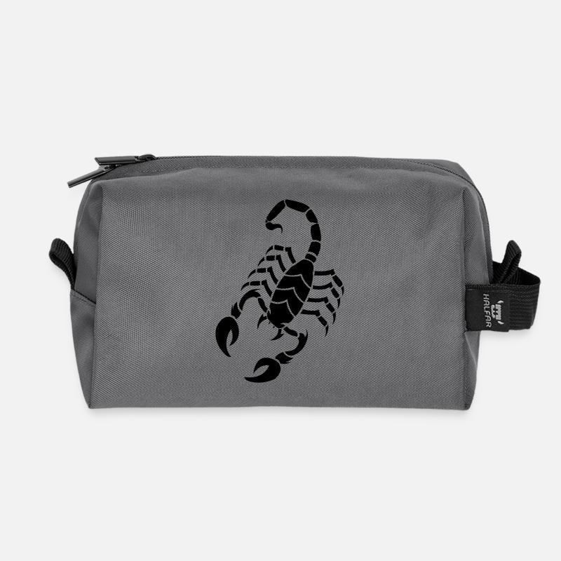 scorpion - Recycelte Kulturtasche - Anthrazit