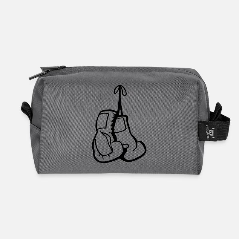 boxing gloves - box handschuhe - Recycelte Kulturtasche - Anthrazit