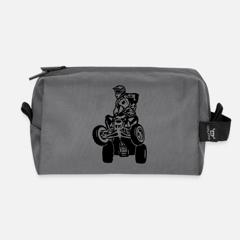 quad - Recycelte Kulturtasche - Anthrazit
