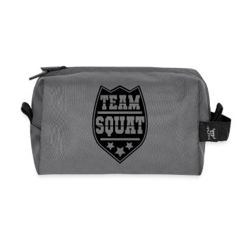 team_squat_3_1f - Recycelte Kulturtasche - Anthrazit - Vorne