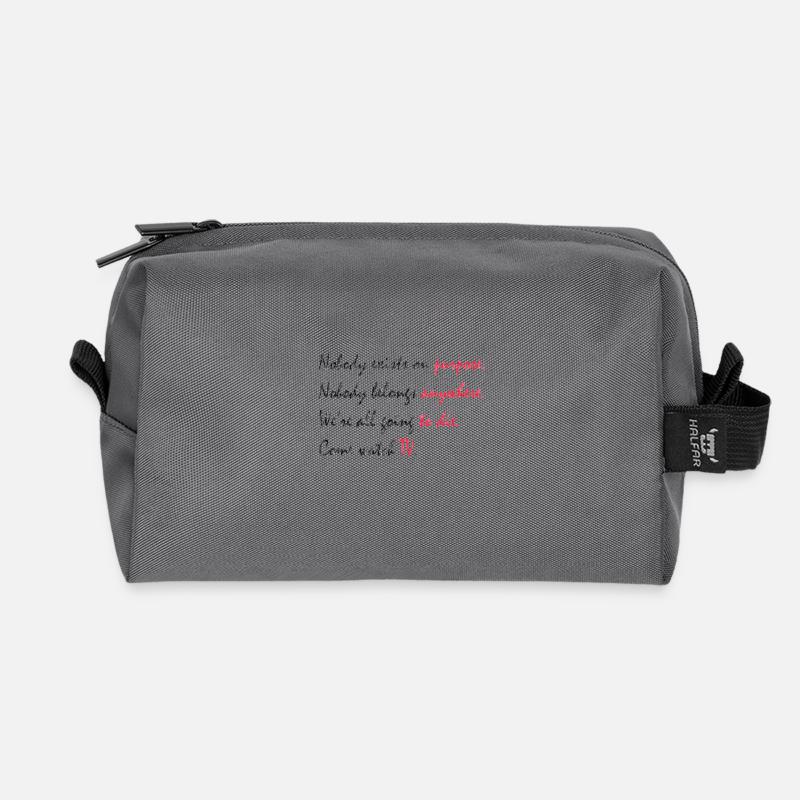Morty - Recycelte Kulturtasche - Anthrazit