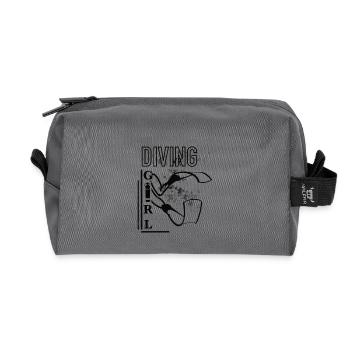 Plongée. Fille - Trousse de toilette en tissu recyclé - anthracite - Devant
