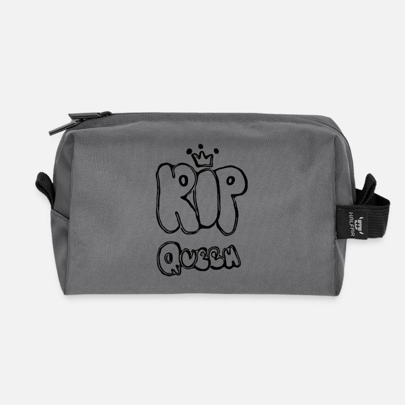 RIP Queen - Recycelte Kulturtasche - Anthrazit