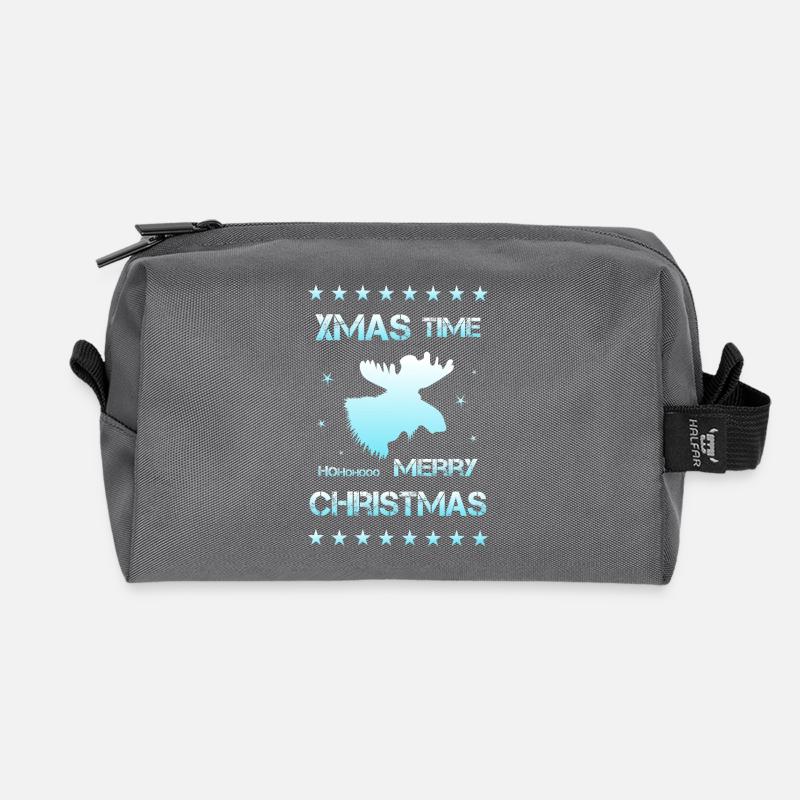 Xmas Christmas - Recycelte Kulturtasche - Anthrazit