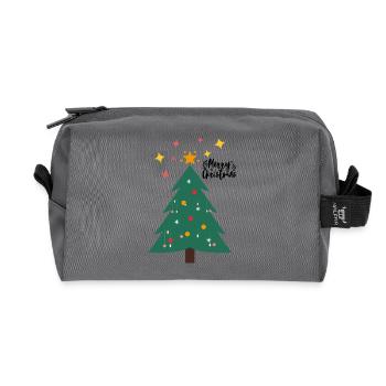 Weihnachtsbaum - Christbaum - Recycelte Kulturtasche - Anthrazit - Vorne