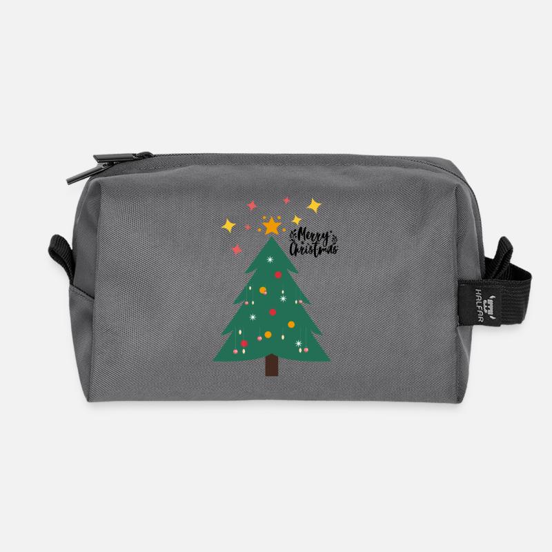 Weihnachtsbaum - Christbaum - Recycelte Kulturtasche - Anthrazit
