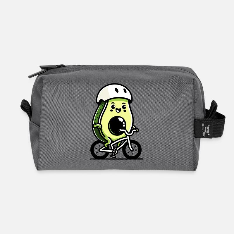Tretgrube: Die Rad-Avocado - Recycelte Kulturtasche - Anthrazit